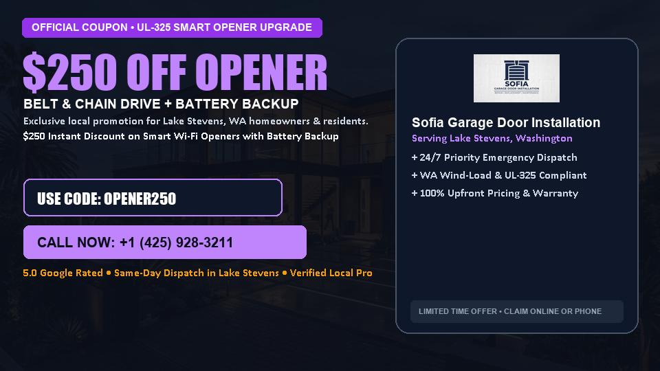Sofia Garage Door Installation $250 OFF Premium LiftMaster Opener Installation
